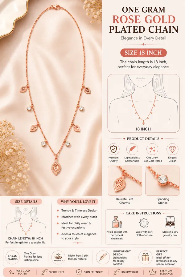 Elegant_Rose_Gold_Leaf_Charm_Chain_–_18_Inch