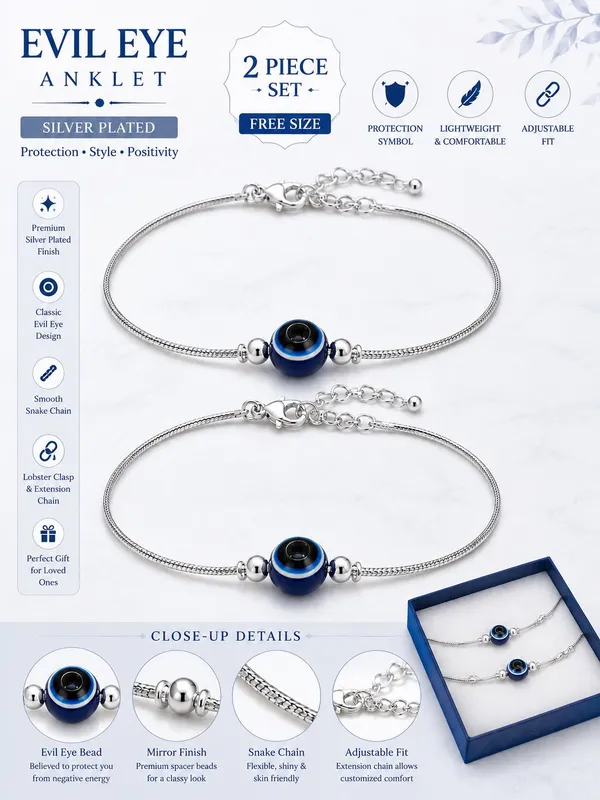 Elegant_Silver_Plated_Evil_Eye_Anklet_Set_of_2