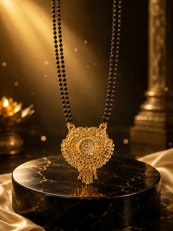 Elegant_Temple_Design_Double_Black_Bead_Mangalsutra