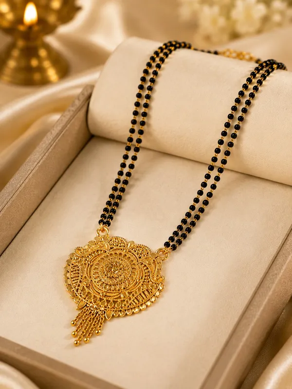 Elegant_Temple_Design_Double_Black_Bead_Mangalsutra