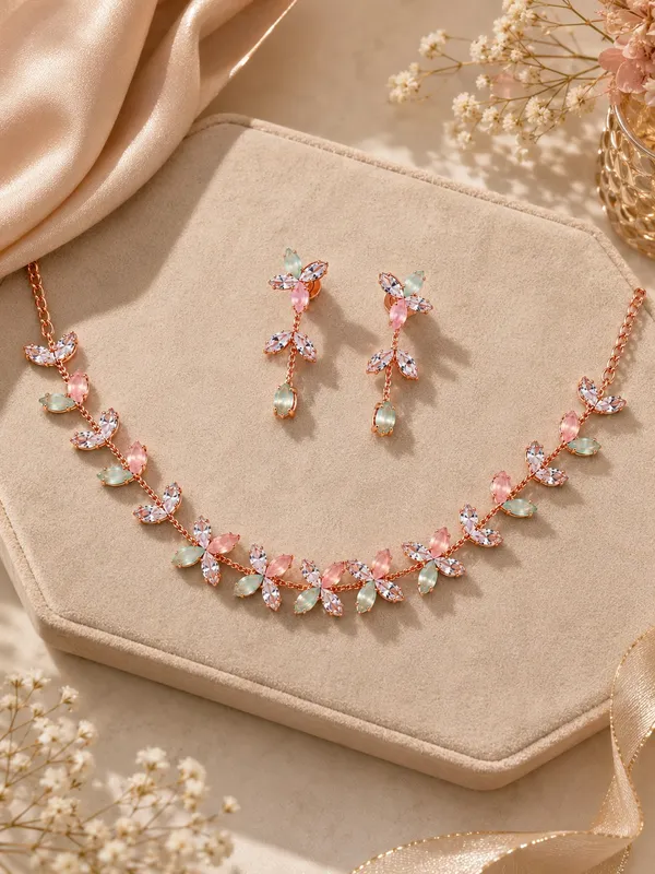 Floral_Crystal_Necklace_Set_with_Matching_Earrings