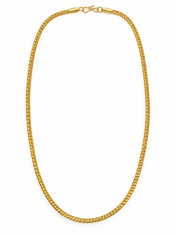 Gold_Plated_Fine_Woven_Chain_–_20_Inch_with_S-Type_Hook