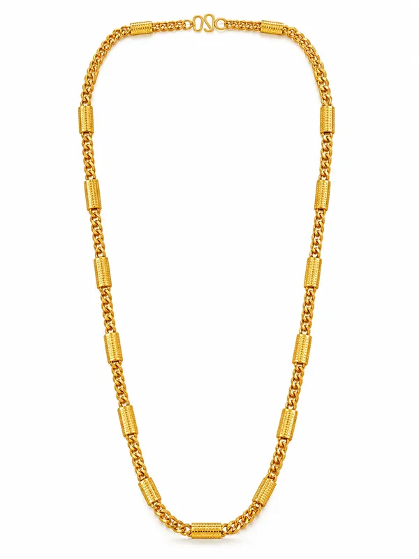 Gold_Plated_Interlinked_Chain_for_Men_–_20_Inch_with_S-Type_Hook_
