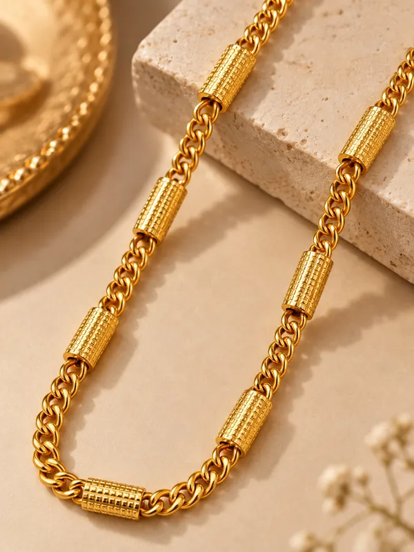 Gold_Plated_Interlinked_Chain_for_Men_–_20_Inch_with_S-Type_Hook_