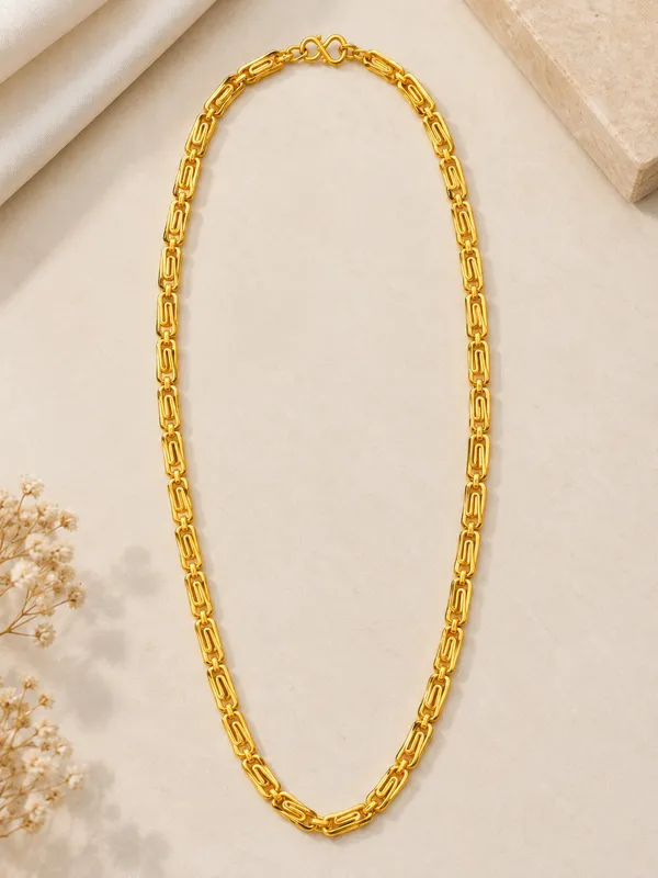 Gold_Plated_Interlocking_Link_Chain_for_Men_–_20_Inch_with_S-Type_Hook