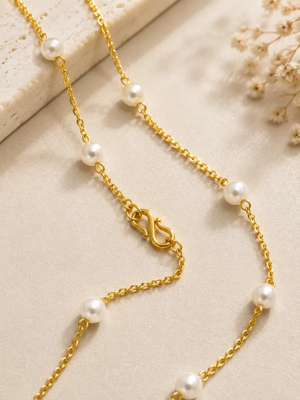 Gold_Plated_Pearl_Chain_18_Inch_with_S-Type_Hook