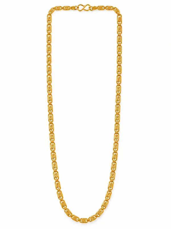 Gold_Plated_Swirl-Link_Chain_for_Men_–_20_Inch_with_S-Type_Hook