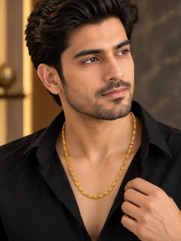 Gold_Plated_Swirl-Link_Chain_for_Men_–_20_Inch_with_S-Type_Hook
