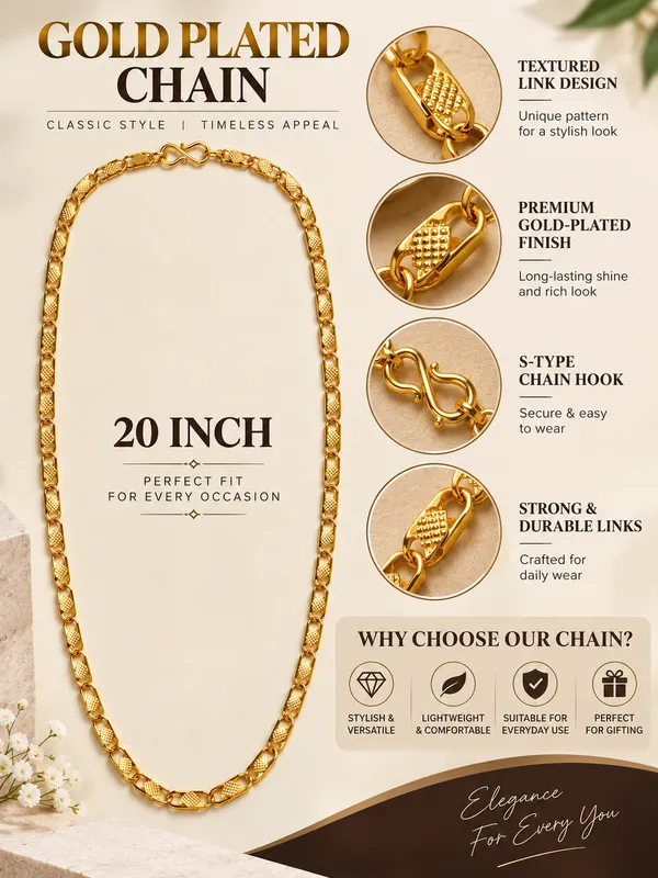Gold_Plated_Textured_Link_Chain_for_Men_–_20_Inch