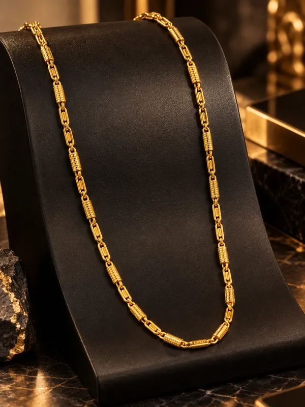 Gold_Plated_Textured_Segment_Chain_for_Men_–_20_Inch_with_S-Type_Hook