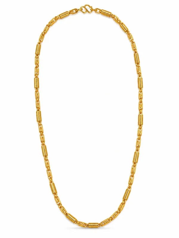 Gold_Plated_Textured_Segment_Chain_for_Men_–_20_Inch_with_S-Type_Hook