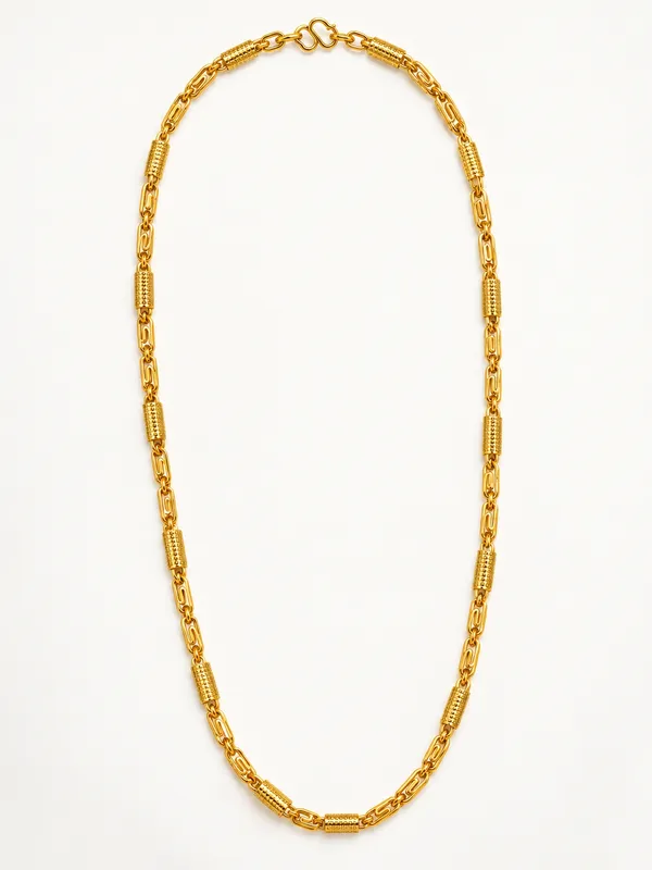 Gold_Plated_Textured_Segment_Chain_for_Men_–_20_Inch_with_S-Type_Hook