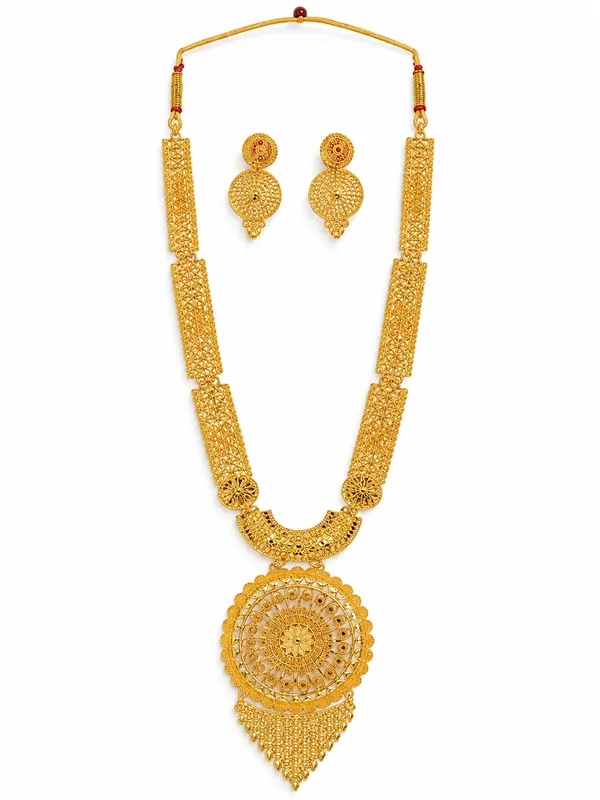 Gold_Plated_Traditional_Necklace_Set_with_Matching_Earrings_for_Women__Adjustable_Dori