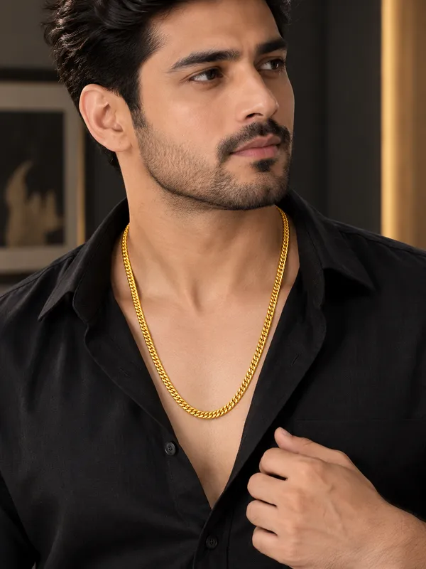 Gold_Plated_Woven_Chain_for_Men_–_20_Inch