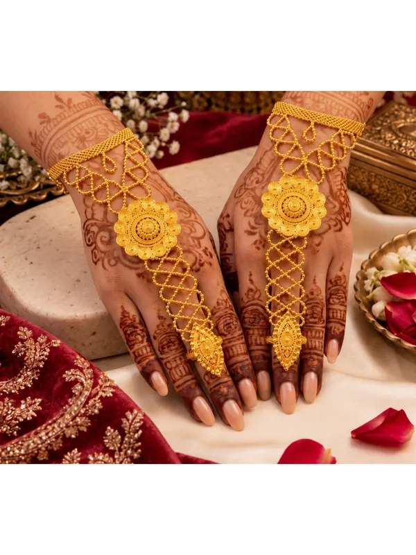 Gold_Tone_Traditional_Hathphool_Hand_Harness