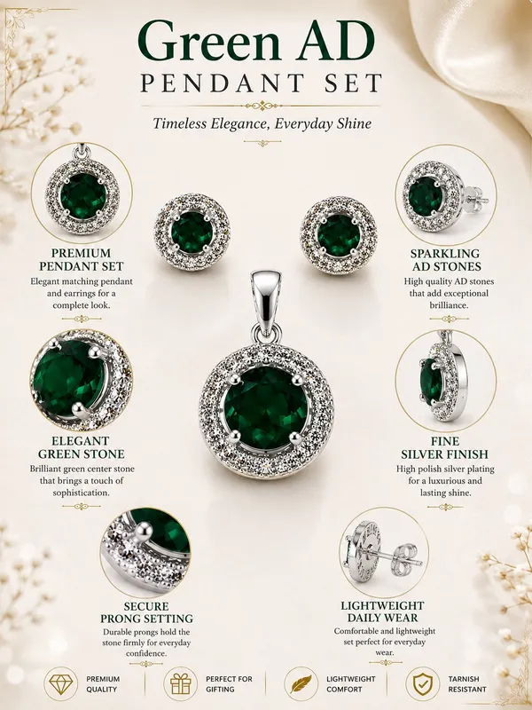 Green_AD_Stone_Pendant_Set_with_Matching_Stud_Earrings