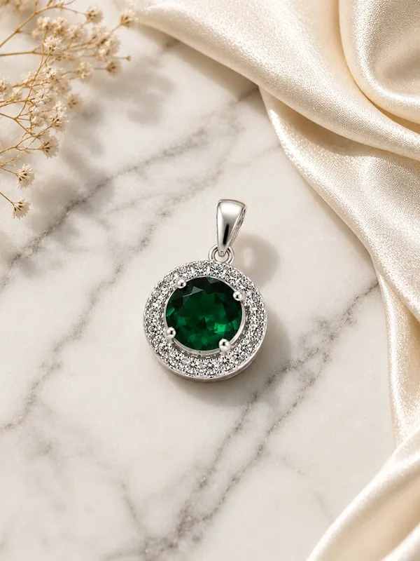 Green_AD_Stone_Round_Pendant