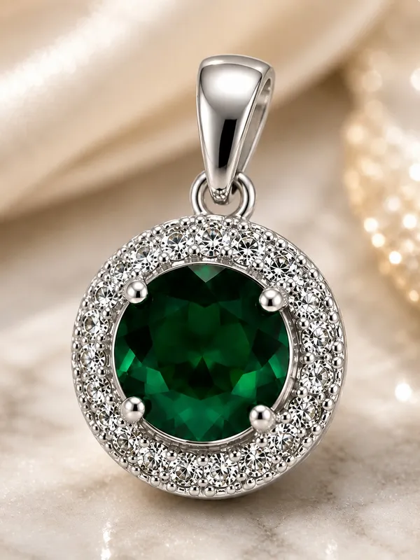 Green_AD_Stone_Round_Pendant