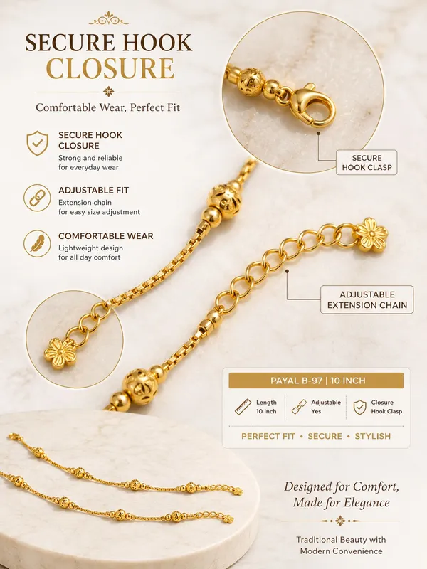 Mertia_Jewels_Gold_Plated_Beaded_Anklet_Payal_B-97