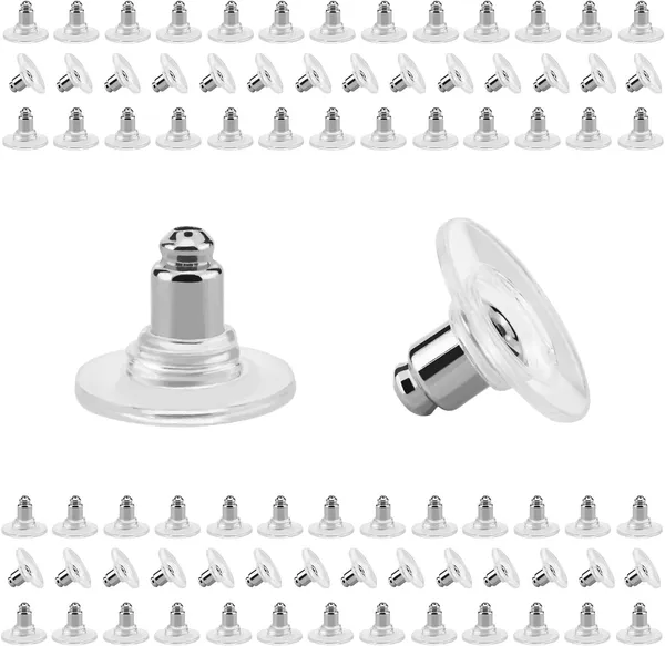 Earring_Back_Stopper_(200_Pcs)_–_Secure_Metal_Earring_Backs_with_Rubber_Grip_for_Studs_&_Heavy_Earrings_|_Non-Slip_Replacement_Earring_Stoppers_(Silver)