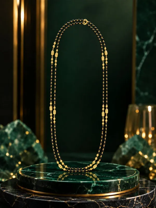 One_Gram_Gold_Plated_2-Line_Black_Bead_Mangalsutra_Dori_–_24_Inch