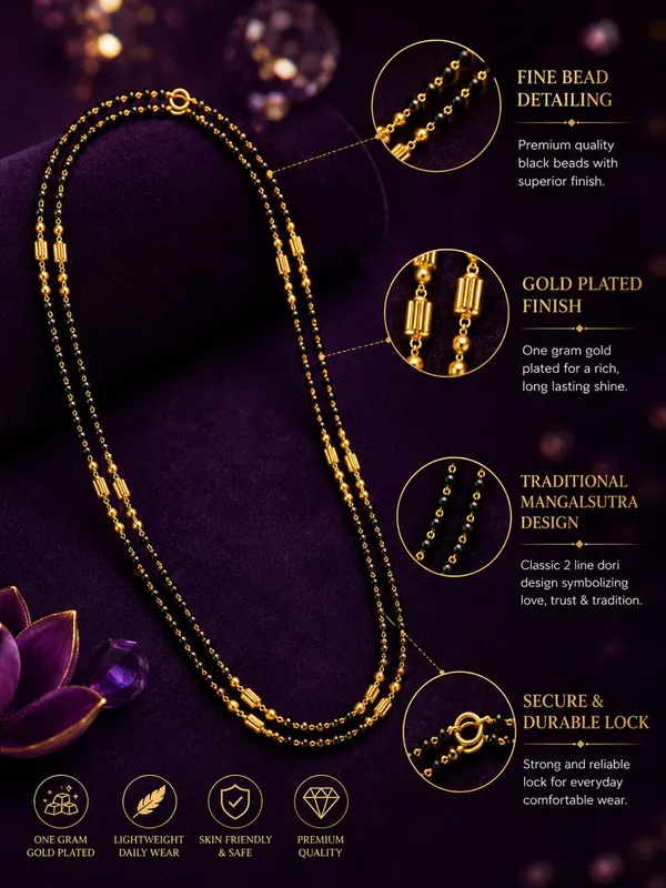 One_Gram_Gold_Plated_2-Line_Black_Bead_Mangalsutra_Dori_–_24_Inch