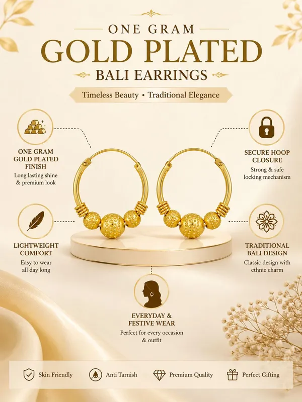 One_Gram_Gold_Plated_Bali_Hoop_Earrings_with_Textured_Bead_Design