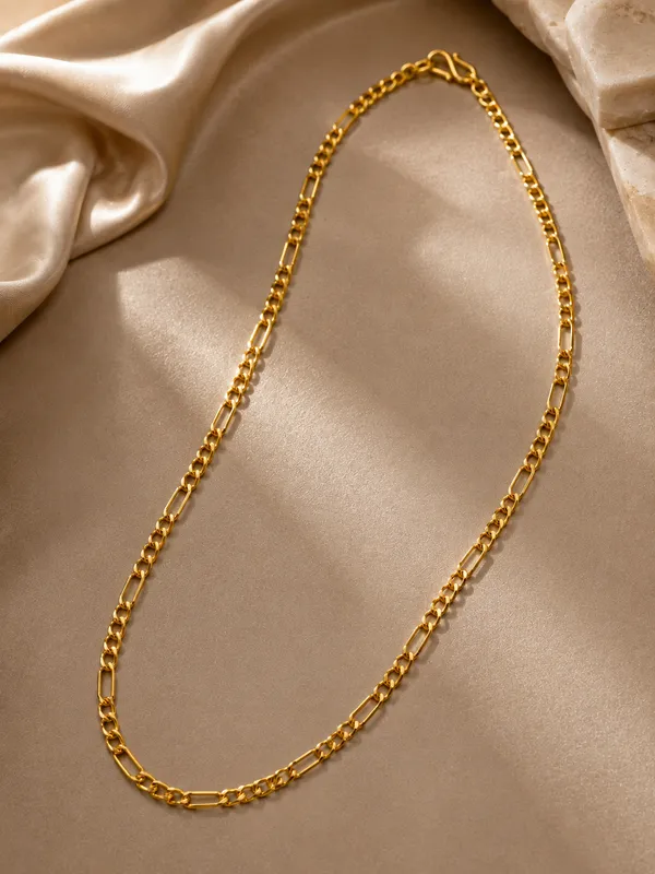 One_Gram_Gold_Plated_Chain_for_Women_–_18_Inch_Slim_Link_Chain_with_S_Hook_Clasp