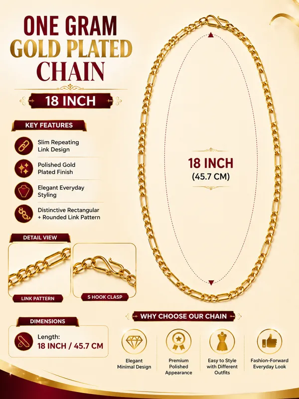 One_Gram_Gold_Plated_Chain_for_Women_–_18_Inch_Slim_Link_Chain_with_S_Hook_Clasp