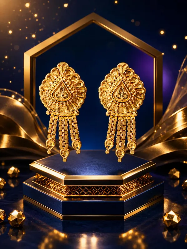 One_Gram_Gold_Plated_Floral_Drop_Earrings_–_Intricate_Traditional_Design_with_Elegant_Chain_Tassels