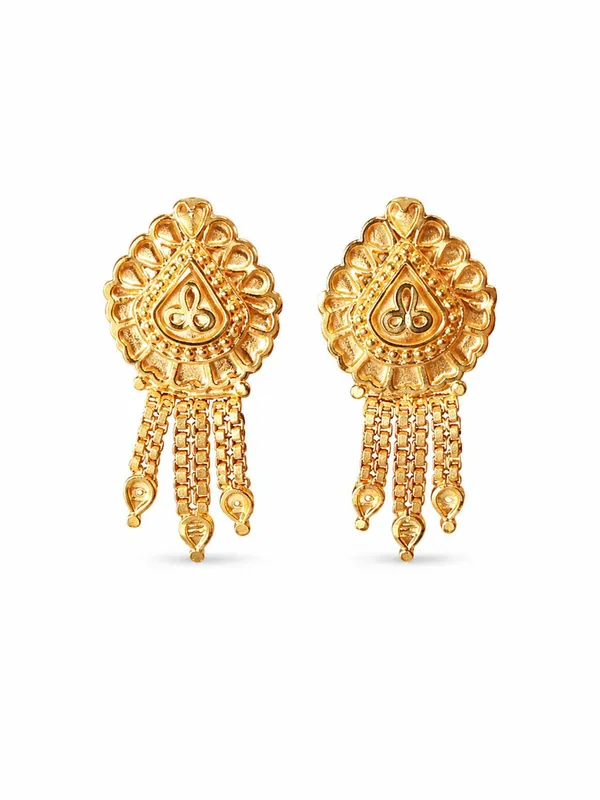 One_Gram_Gold_Plated_Floral_Drop_Earrings_–_Intricate_Traditional_Design_with_Elegant_Chain_Tassels