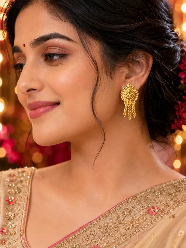 One_Gram_Gold_Plated_Floral_Drop_Earrings_–_Intricate_Traditional_Design_with_Elegant_Chain_Tassels