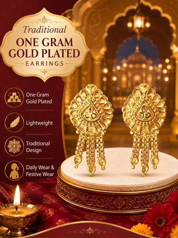 One_Gram_Gold_Plated_Floral_Drop_Earrings_–_Intricate_Traditional_Design_with_Elegant_Chain_Tassels