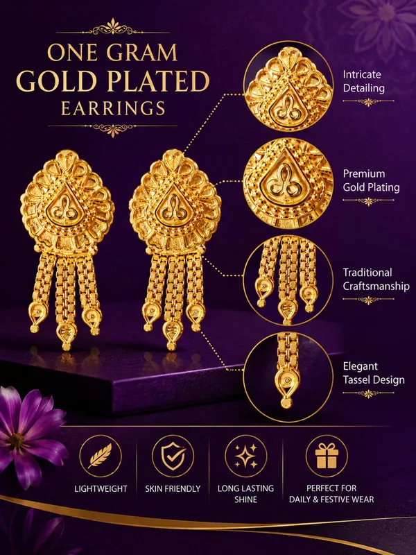 One_Gram_Gold_Plated_Floral_Drop_Earrings_–_Intricate_Traditional_Design_with_Elegant_Chain_Tassels
