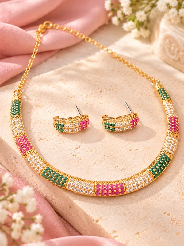 One_Gram_Gold_Plated_Multicolour_Stone_Necklace_Set_with_Pairing_Earrings