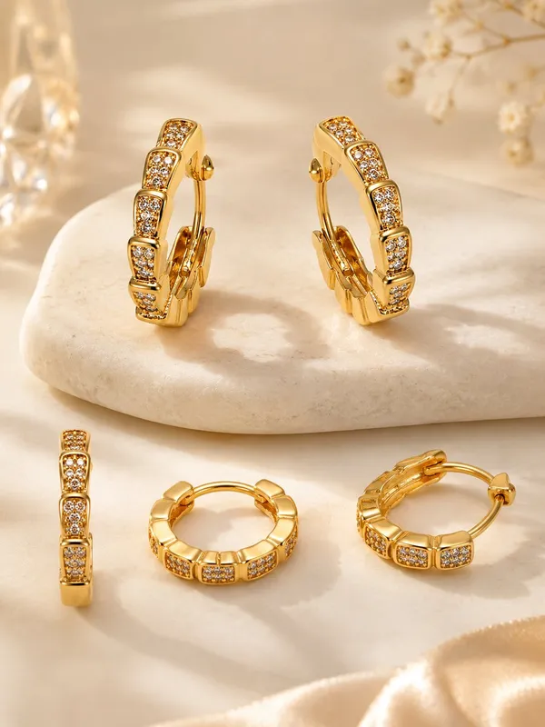 One_Gram_Gold_Plated_Stone_Studded_Hoop_Earrings