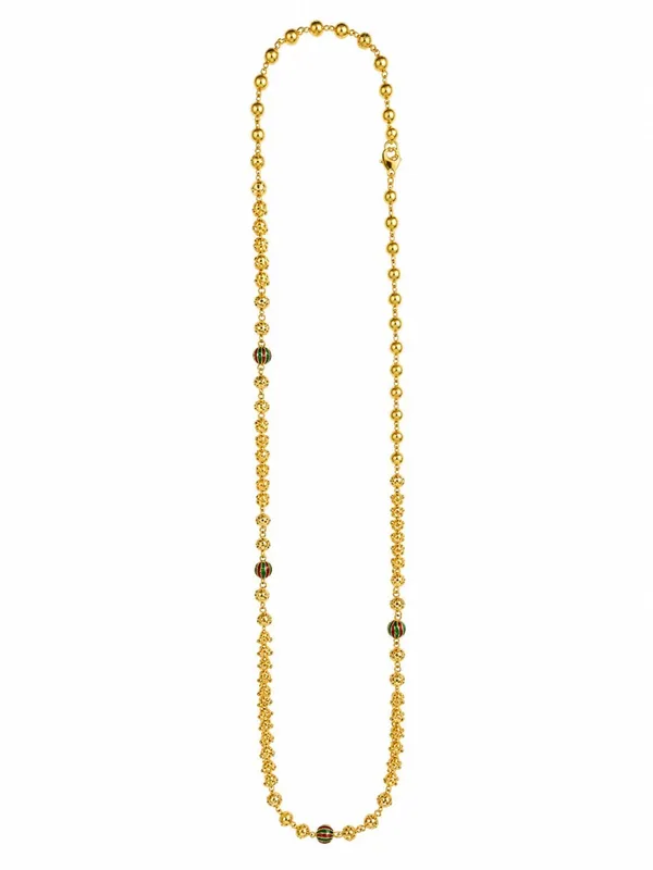 One_Gram_Gold_Plated_Traditional_Beaded_Chain_–_22_Inch