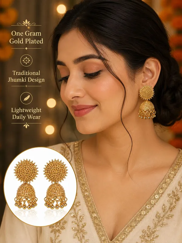 One_Gram_Gold_Plated_Traditional_Dome_Jhumki_Earrings