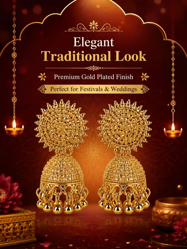 One_Gram_Gold_Plated_Traditional_Dome_Jhumki_Earrings