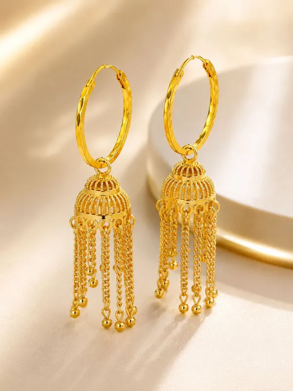 One_Gram_Gold_Plated_Traditional_Jhumki_Earrings_with_Chain_Tassels__Attractive_Product_Name