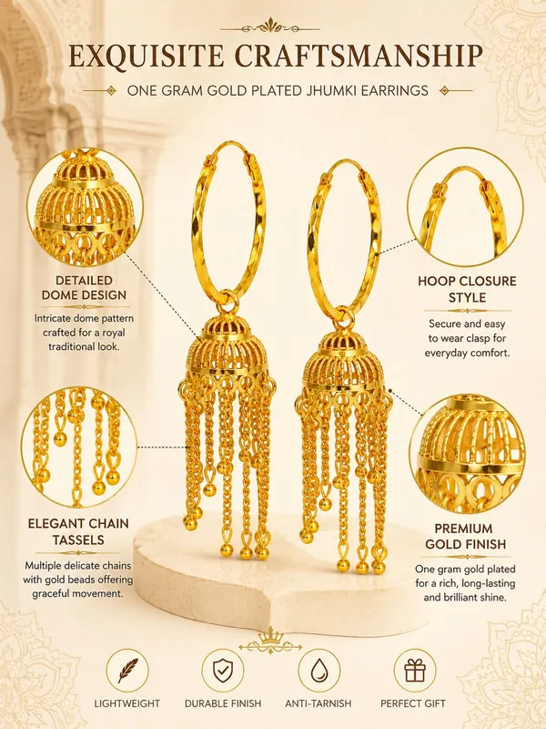 One_Gram_Gold_Plated_Traditional_Jhumki_Earrings_with_Chain_Tassels__Attractive_Product_Name