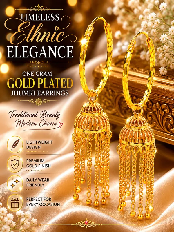 One_Gram_Gold_Plated_Traditional_Jhumki_Earrings_with_Chain_Tassels__Attractive_Product_Name