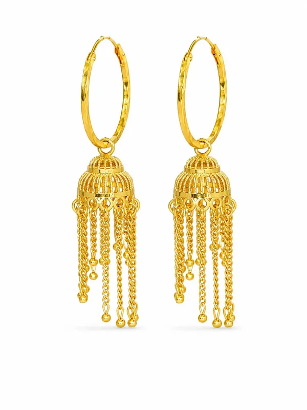 One_Gram_Gold_Plated_Traditional_Jhumki_Earrings_with_Chain_Tassels__Attractive_Product_Name