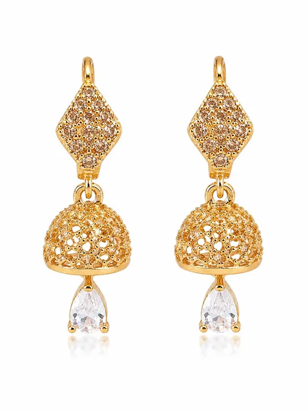 One_Gram_Gold_Plated_Traditional_Jhumki_Earrings_with_Crystal_Drop