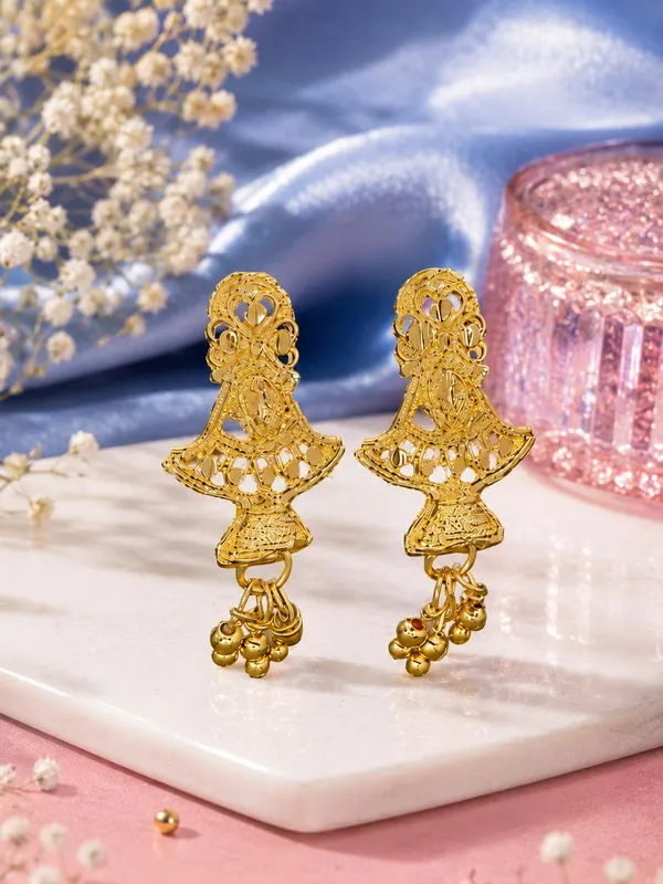 One_Gram_Gold_Plated_Traditional__Drop_Earrings