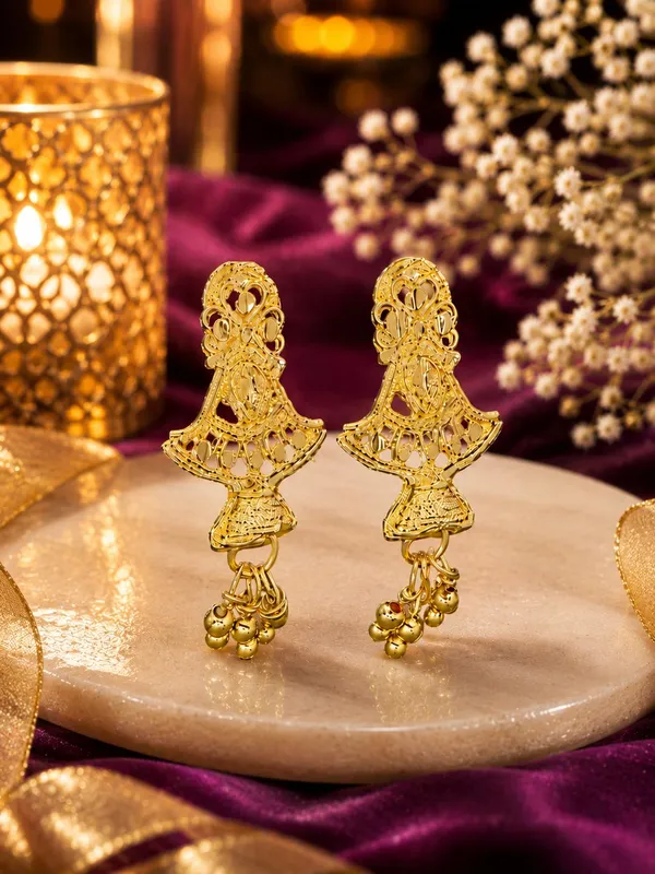 One_Gram_Gold_Plated_Traditional__Drop_Earrings