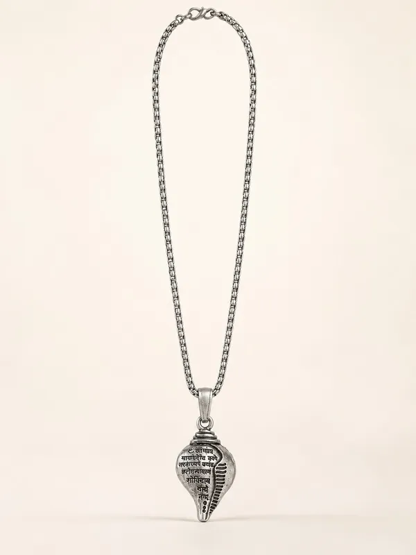 Oxidised_Silver_Shankh_Pendant_with_Chain