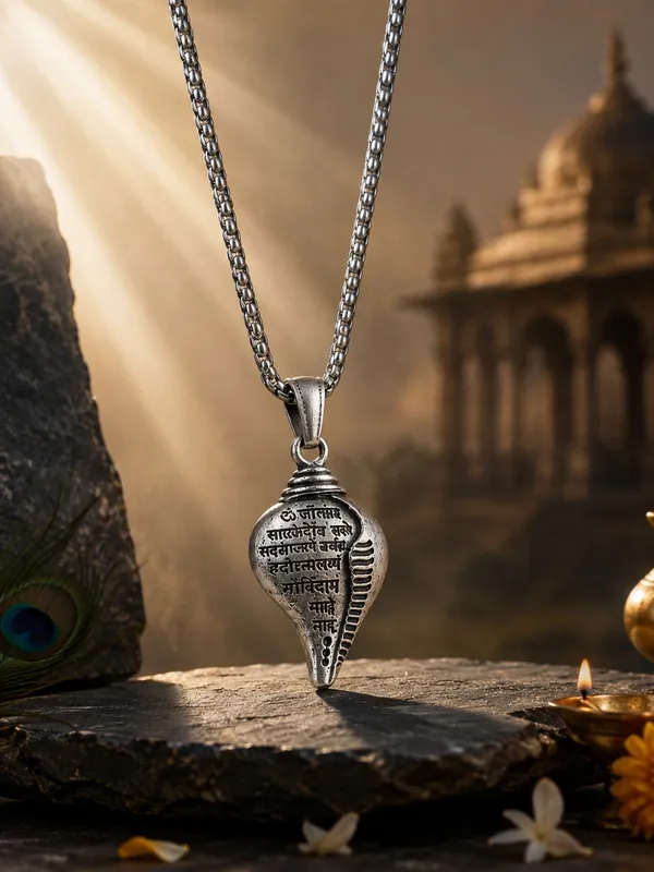 Oxidised_Silver_Shankh_Pendant_with_Chain