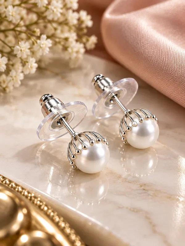 Pearl_Stud_Earrings_with_Silver-Tone_Detailing