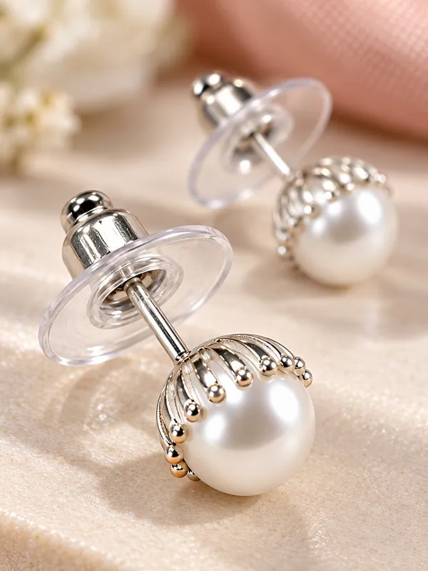 Pearl_Stud_Earrings_with_Silver-Tone_Detailing